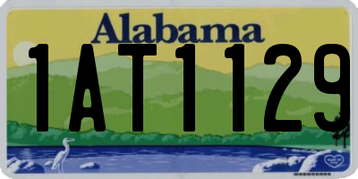 AL license plate 1AT1129