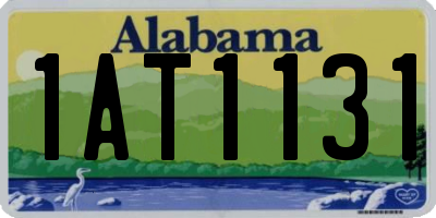 AL license plate 1AT1131