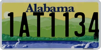 AL license plate 1AT1134