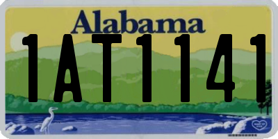 AL license plate 1AT1141
