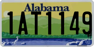 AL license plate 1AT1149