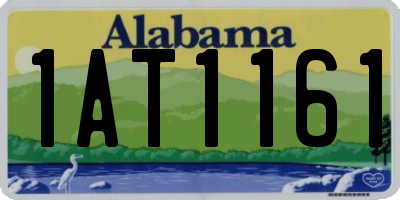 AL license plate 1AT1161
