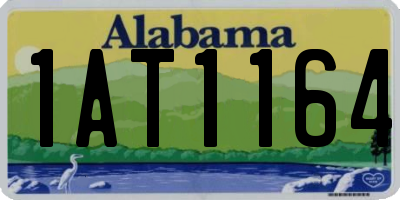 AL license plate 1AT1164