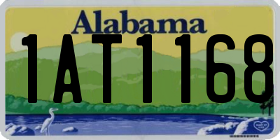 AL license plate 1AT1168