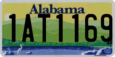 AL license plate 1AT1169