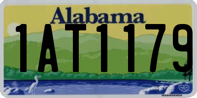 AL license plate 1AT1179