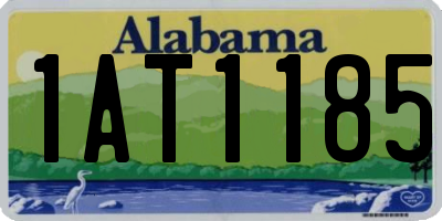 AL license plate 1AT1185