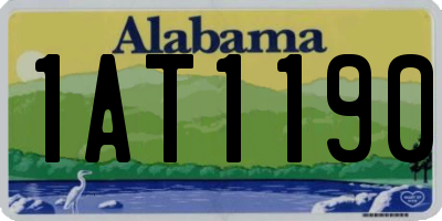 AL license plate 1AT1190