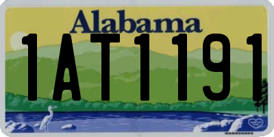AL license plate 1AT1191