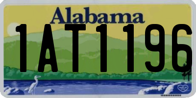 AL license plate 1AT1196