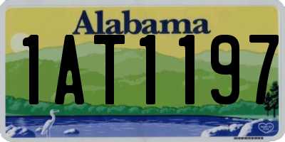 AL license plate 1AT1197