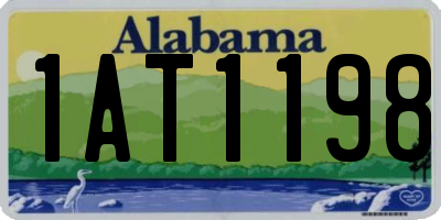 AL license plate 1AT1198