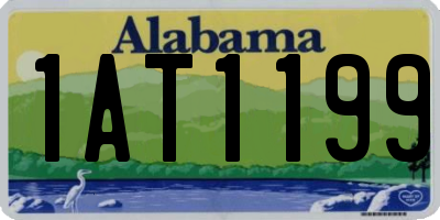 AL license plate 1AT1199