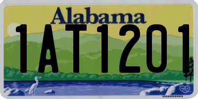 AL license plate 1AT1201