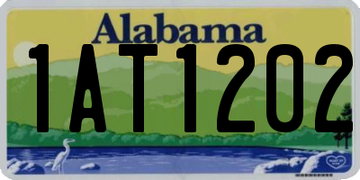 AL license plate 1AT1202
