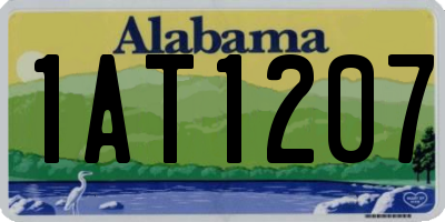 AL license plate 1AT1207
