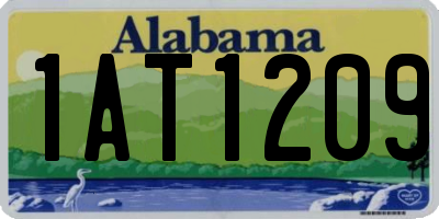 AL license plate 1AT1209