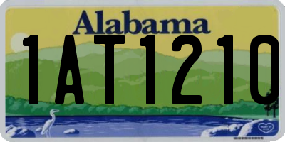 AL license plate 1AT1210
