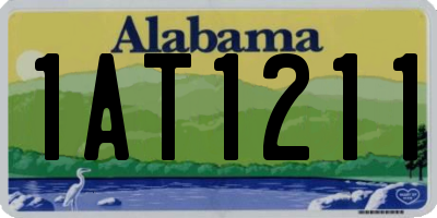 AL license plate 1AT1211