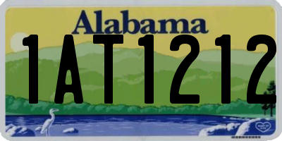 AL license plate 1AT1212