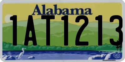 AL license plate 1AT1213