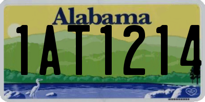 AL license plate 1AT1214