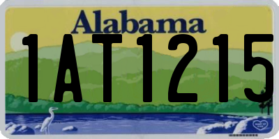 AL license plate 1AT1215