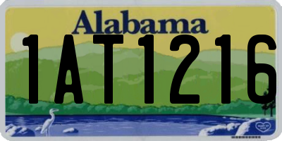AL license plate 1AT1216