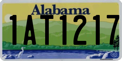AL license plate 1AT1217