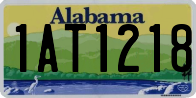 AL license plate 1AT1218