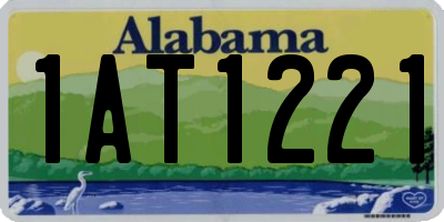 AL license plate 1AT1221
