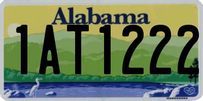 AL license plate 1AT1222