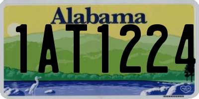 AL license plate 1AT1224
