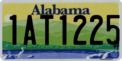 AL license plate 1AT1225