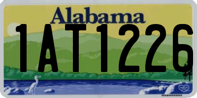 AL license plate 1AT1226