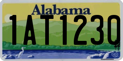 AL license plate 1AT1230