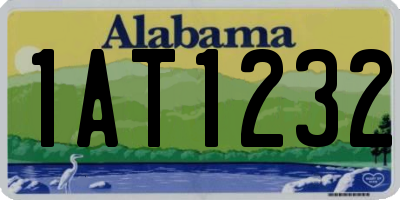 AL license plate 1AT1232