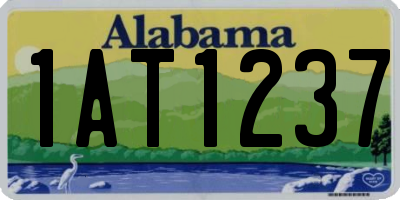AL license plate 1AT1237