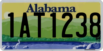 AL license plate 1AT1238