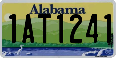 AL license plate 1AT1241