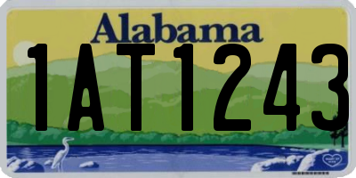 AL license plate 1AT1243