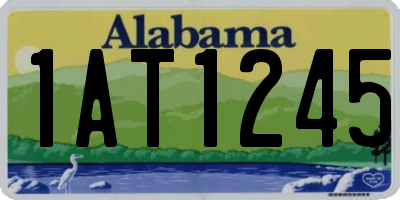 AL license plate 1AT1245