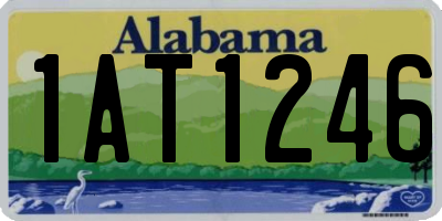 AL license plate 1AT1246