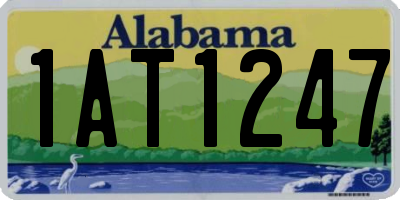 AL license plate 1AT1247