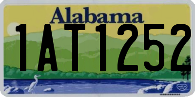 AL license plate 1AT1252