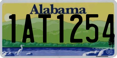 AL license plate 1AT1254
