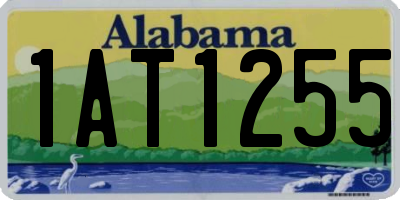 AL license plate 1AT1255