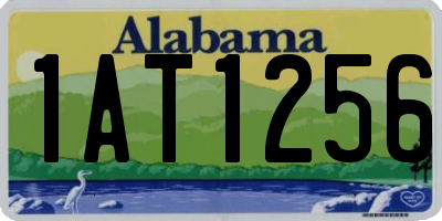 AL license plate 1AT1256