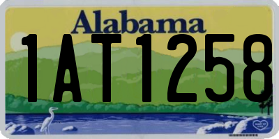 AL license plate 1AT1258