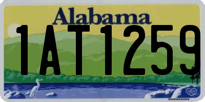 AL license plate 1AT1259